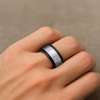 Aloha Lei Onaona Spinner Ring Purple Hawaiian Tribal Pattern - Polynesian Pride