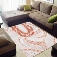 Aloha Lei Onaona Area Rug Red Hawaiian Tribal Pattern