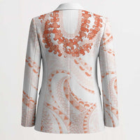 Aloha Lei Onaona Blazer Red Hawaiian Tribal Pattern - Polynesian Pride