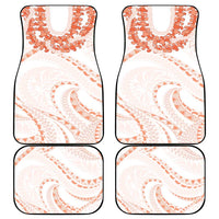Aloha Lei Onaona Car Mats Red Hawaiian Tribal Pattern