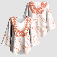 Aloha Lei Onaona Kimono Sleeve Blouse Red Hawaiian Tribal Pattern - Polynesian Pride