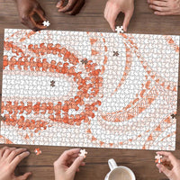 Aloha Lei Onaona Puzzle Red Hawaiian Tribal Pattern - Polynesian Pride