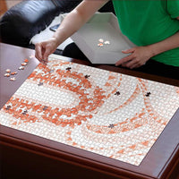 Aloha Lei Onaona Puzzle Red Hawaiian Tribal Pattern - Polynesian Pride