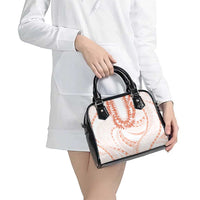 Aloha Lei Onaona Shoulder Handbag Red Hawaiian Tribal Pattern