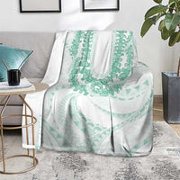 Aloha Lei Onaona Blanket Sage Green Hawaiian Tribal Pattern