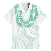 Aloha Lei Onaona Hawaiian Shirt Sage Green Hawaiian Tribal Pattern