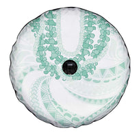 Aloha Lei Onaona Spare Tire Cover Sage Green Hawaiian Tribal Pattern