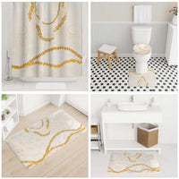 Aloha Lei Mikioi Bathroom Set Gold Polynesian Tribal Tatau Pattern LT9 - Polynesian Pride