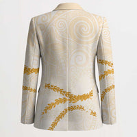 Aloha Lei Mikioi Blazer Gold Polynesian Tribal Tatau Pattern - Polynesian Pride
