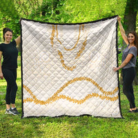 Aloha Lei Mikioi Quilt Gold Polynesian Tribal Tatau Pattern