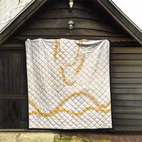 Aloha Lei Mikioi Quilt Gold Polynesian Tribal Tatau Pattern