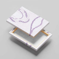 Aloha Lei Mikioi Canvas Wall Art Purple Polynesian Tribal Tatau Pattern