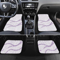 Aloha Lei Mikioi Car Mats Purple Polynesian Tribal Tatau Pattern
