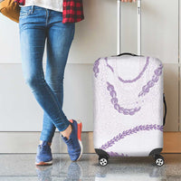 Aloha Lei Mikioi Luggage Cover Purple Polynesian Tribal Tatau Pattern