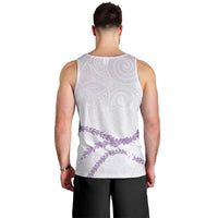 Aloha Lei Mikioi Men Tank Top Purple Polynesian Tribal Tatau Pattern