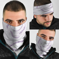 Aloha Lei Mikioi Neck Gaiter Purple Polynesian Tribal Tatau Pattern - Polynesian Pride