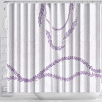 Aloha Lei Mikioi Shower Curtain Purple Polynesian Tribal Tatau Pattern