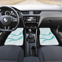 Aloha Lei Mikioi Car Mats Teal Polynesian Tribal Tatau Pattern