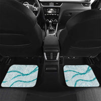 Aloha Lei Mikioi Car Mats Teal Polynesian Tribal Tatau Pattern