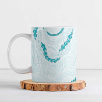 Aloha Lei Mikioi Ceramic Mug Aloha Lei Mikioi LT9 Teal - Polynesian Pride