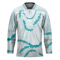 Aloha Lei Mikioi Hockey Jersey Aloha Lei Mikioi LT9 Unisex Teal - Polynesian Pride