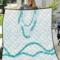 Aloha Lei Mikioi Quilt Teal Polynesian Tribal Tatau Pattern