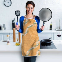 Aloha Pakalana and Puakenikeni Lei Apron Gold Hawaiian Pattern LT9 - Polynesian Pride