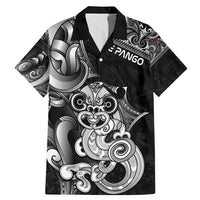 Personalised New Zealand Potae Pango Cricket Family Matching Mermaid Dress and Hawaiian Shirt Special Maori Hei Tiki Tribal Tattoo