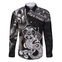 Personalised New Zealand Potae Pango Cricket Family Matching Short Sleeve Bodycon Dress and Hawaiian Shirt Special Maori Hei Tiki Tribal Tattoo
