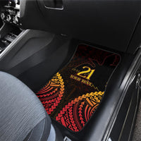 Custom Papua New Guinea Cricket Car Mats Go Barramundis