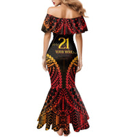 Custom Papua New Guinea Cricket Mermaid Dress Go Barramundis LT9 - Polynesian Pride