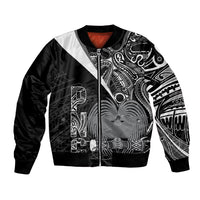 Custom Papua New Guinea Cricket Bomber Jacket Tribal Bird of Paradise Tattoo