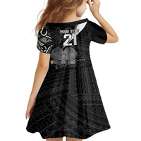 Custom Papua New Guinea Cricket Family Matching Off Shoulder Short Dress and Hawaiian Shirt Tribal Bird of Paradise Tattoo