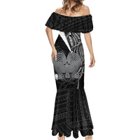 Custom Papua New Guinea Cricket Mermaid Dress Tribal Bird of Paradise Tattoo