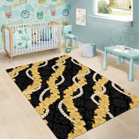 Aloha Melemele Hibiscus Pikake Lei Area Rug Hawaiian Quilt Pattern
