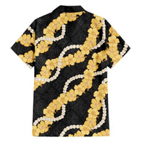 Aloha Melemele Hibiscus Pikake Lei Family Matching Long Sleeve Bodycon Dress and Hawaiian Shirt Hawaiian Quilt Pattern