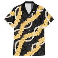 Aloha Melemele Hibiscus Pikake Lei Family Matching Off The Shoulder Long Sleeve Dress and Hawaiian Shirt Hawaiian Quilt Pattern