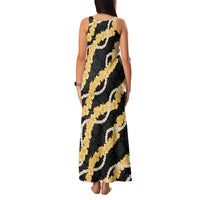 Aloha Melemele Hibiscus Pikake Lei Family Matching Tank Maxi Dress and Hawaiian Shirt Hawaiian Quilt Pattern