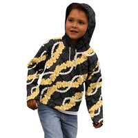 Aloha Melemele Hibiscus Pikake Lei Kid Hoodie Hawaiian Quilt Pattern LT9 - Polynesian Pride