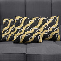 Aloha Melemele Hibiscus Pikake Lei Pillow Cover Hawaiian Quilt Pattern