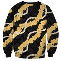 Aloha Melemele Hibiscus Pikake Lei Sweatshirt Hawaiian Quilt Pattern
