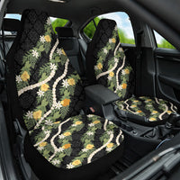 Puakenikeni Anthurium Pikake Lei Car Seat Cover Hawaiian Quilt Pattern