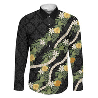 Puakenikeni Anthurium Pikake Lei Family Matching Puletasi and Hawaiian Shirt Hawaiian Quilt Pattern