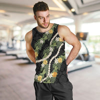 Puakenikeni Anthurium Pikake Lei Men Tank Top Hawaiian Quilt Pattern