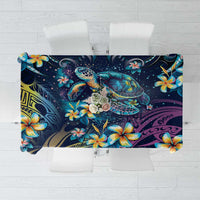 Plumeria Turtles Traditional Tribal Tablecloth