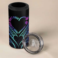 Personalised Your Story Isn't Over 4 in 1 Can Cooler Tumbler Suicide Prevention Awareness Semicolon Heart