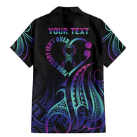 Personalised Your Story Isn't Over Family Matching Mermaid Dress and Hawaiian Shirt Suicide Prevention Awareness Semicolon Heart