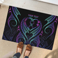 Personalised Your Story Isn't Over Rubber Doormat Suicide Prevention Awareness Semicolon Heart