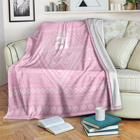 Custom New Zealand Basketball Indigenous Blanket LT9 Pink - Polynesian Pride
