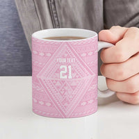 Custom New Zealand Basketball Indigenous Ceramic Mug LT9 - Polynesian Pride